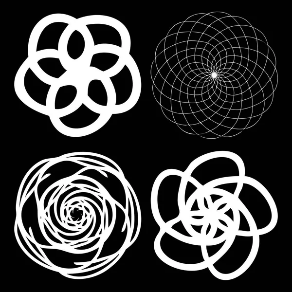 Set di elementi di geometria sacra — Vettoriale Stock