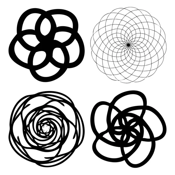 Ensemble d'éléments de géométrie sacrée — Image vectorielle