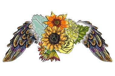 Melek kanatlı çiçekler