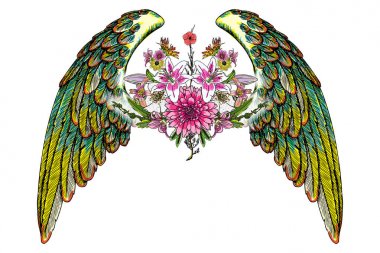 Melek kanatlı çiçekler