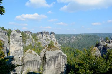 Elbe kumtaşı Dağları görünümü