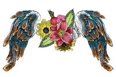 Melek kanatlı çiçekler