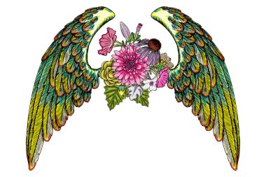 Melek kanatlı çiçekler