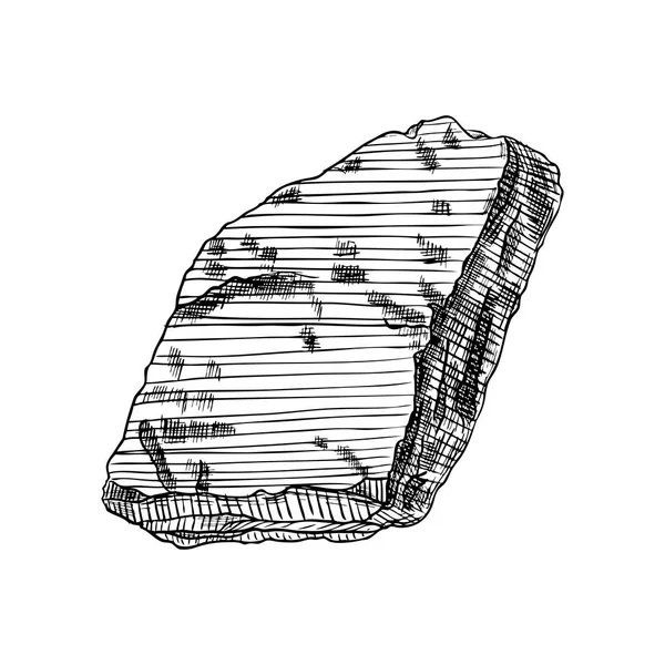 Ρεαλιστική χέρι πέτρα σκίτσο — Διανυσματικό Αρχείο