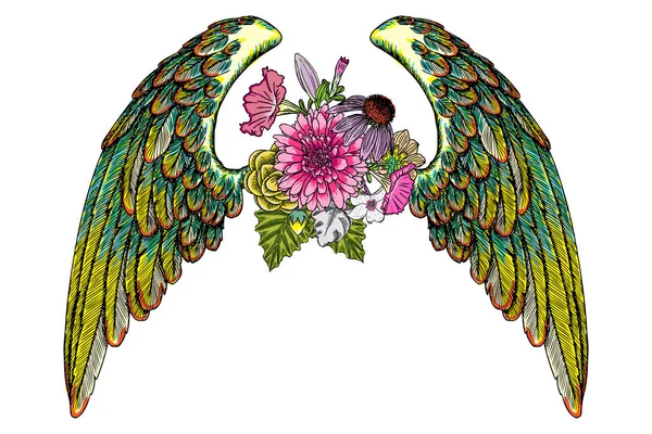 Melek kanatlı çiçekler