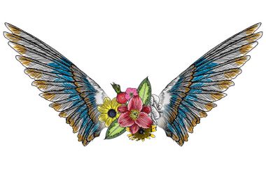 Anneler günü düzen tasarım gül ile çizim