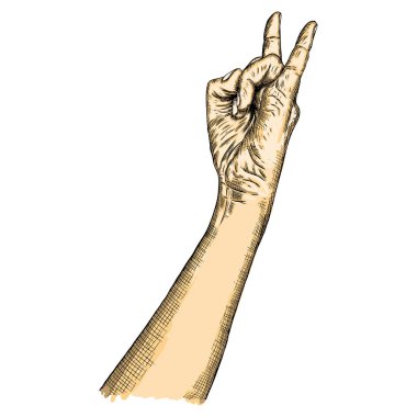 Dostum el rock n roll işareti. 