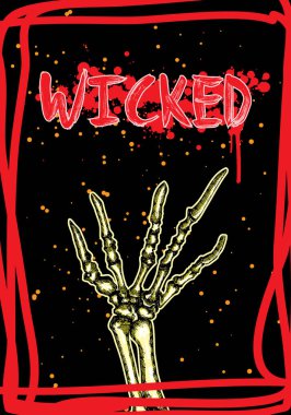 Cadılar Bayramı kartı çizim