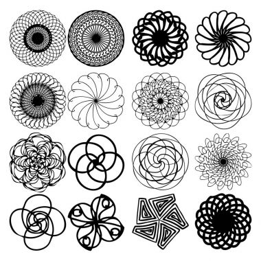 Sürekli değişen mandala Diwali Om simetrik Hint sembolü ilham.