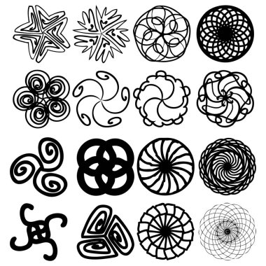 Kutsal geometri işaretleri seti. 