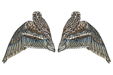 Kutsal melek ya da kuş kanatları. 