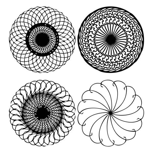 Güzel boho yuvarlak mandala kümesiyle. 