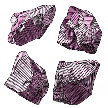 Kristal, mücevher kaya ve taş. Dünya büyülü kutsal öğe. 