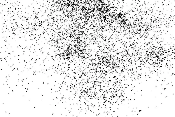 Graineux noir texturé et isolé sur fond blanc — Image vectorielle
