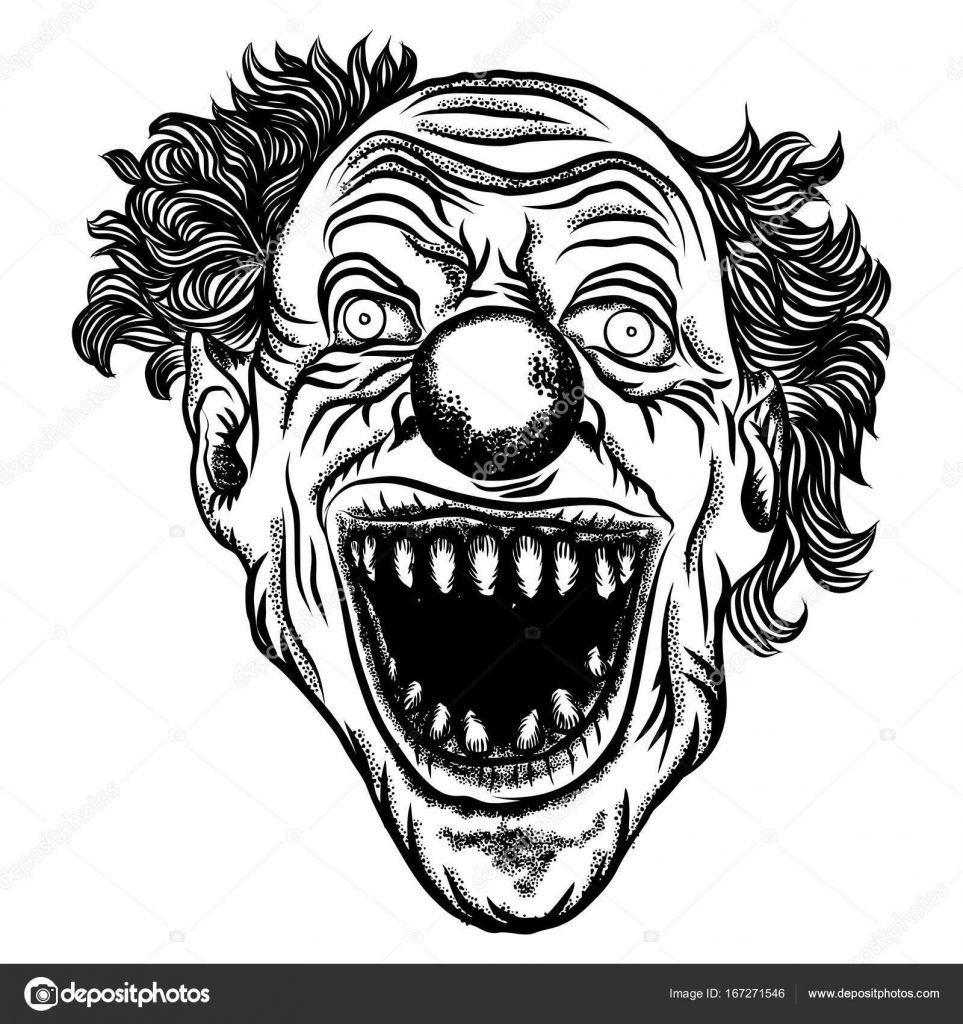 HOW TO DRAW SCARY CLOWN /// COMO DESENHAR UM PALHAÇO ASSUSTADOR 