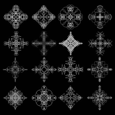 Kutsal geometri tasarım kümesi