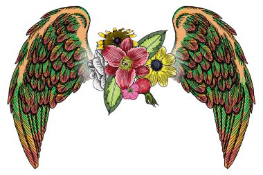 Anneler günü düzen tasarım gül ile çizim