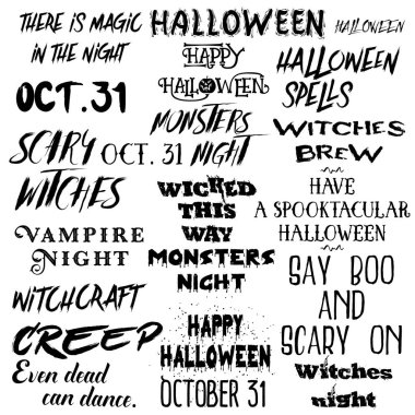 Teklif Cadılar Bayramı tipografi ayarla