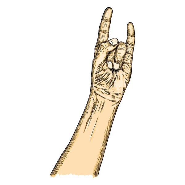 Puño de mano levantado símbolo — Vector de stock