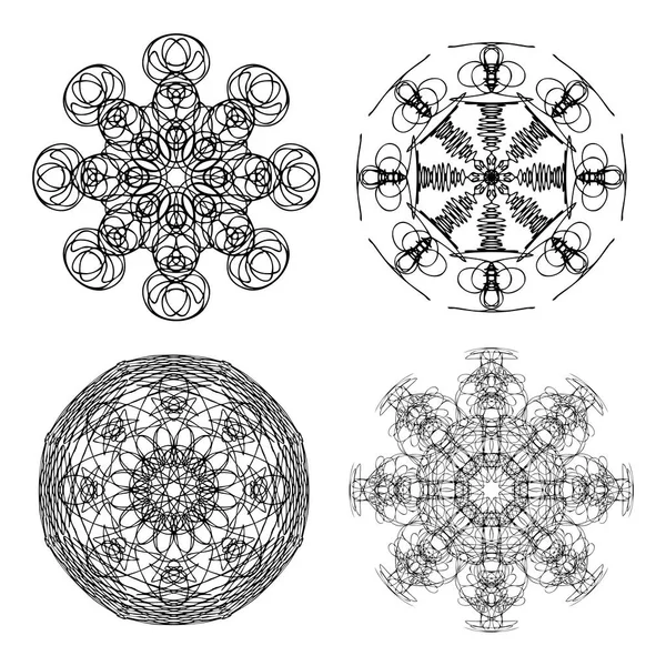 Sacred geometry design set — Stock Vector