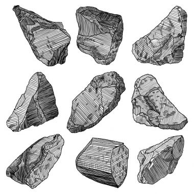 Altın rock veya nugget ayarlayın. Taşlar prill moloz. 