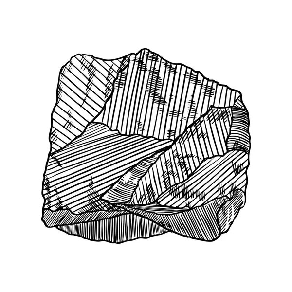 Piedra y roca . — Vector de stock