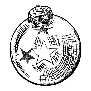 Beyaz arka planda izole edilmiş Noel dekorasyonu. 