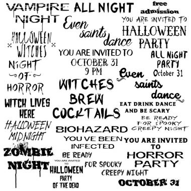 Teklif Cadılar Bayramı tipografi ayarla. 