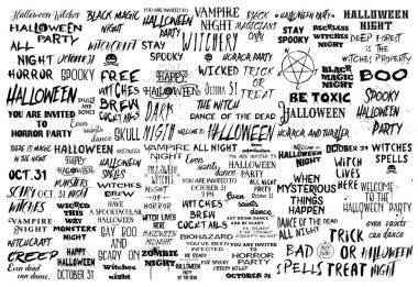 100'den fazla el yapımı korkunç tırnak büyük Halloween kümesi 