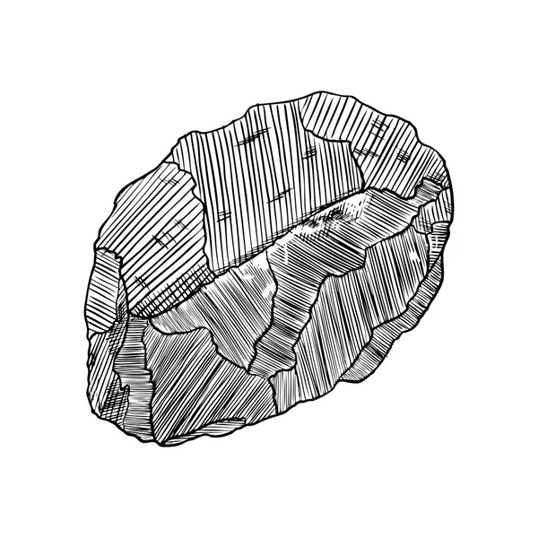 Камень, нарисованный вручную . — стоковый вектор