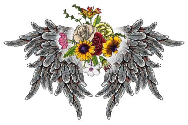 Anneler günü düzen tasarım gül, çiçek Çizim 