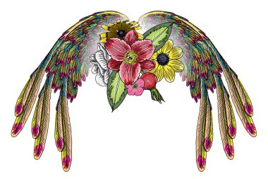 Beyaz arka plan üzerinde izole siyahişi dövme öğeleri. 