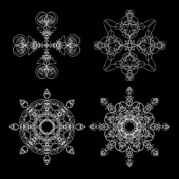 Güzel boho yuvarlak mandala kümesiyle. 