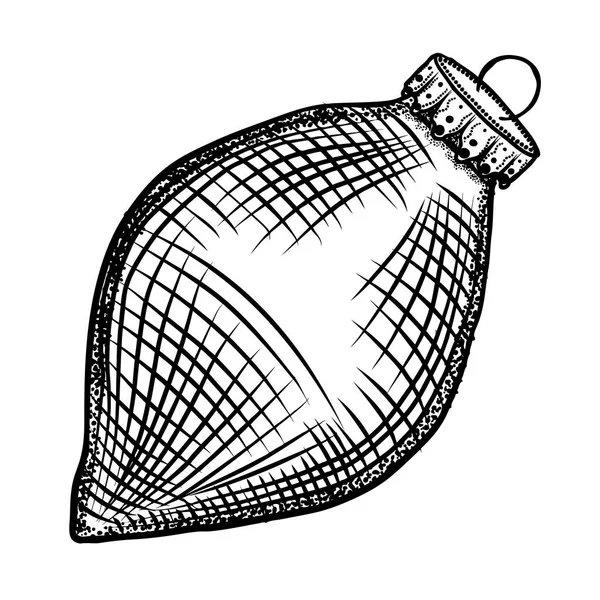 Decoración de bola de vidrio ornamental de Navidad — Vector de stock