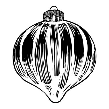 Geleneksel Noel dekorasyonu Vintage el çekilmiş