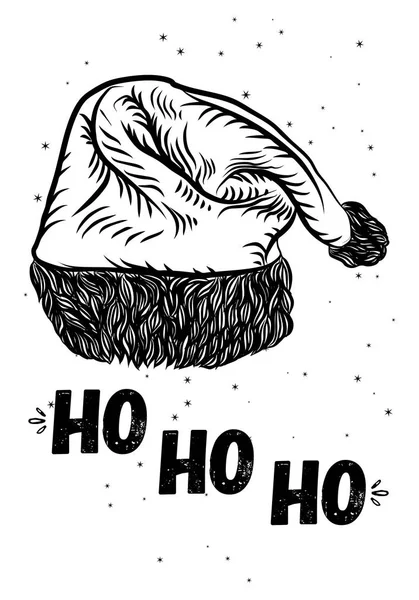 Hand getrokken christmas wenskaart — Stockvector