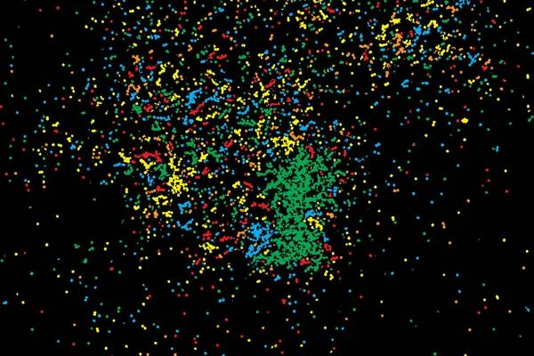 五彩纸屑随机吹庆祝背景模板 — 图库矢量图片