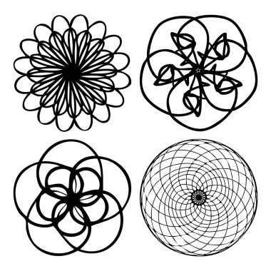 Sürekli değişen mandala Diwali Om simetrik Hint sembolü ilham