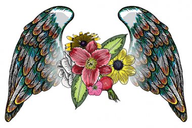 Anneler günü düzen tasarım gül ile çizim