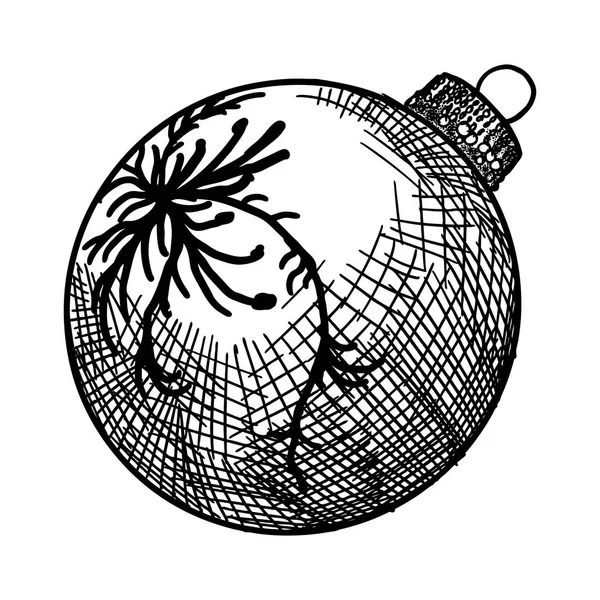 Élément de décoration de boule de Noël — Image vectorielle
