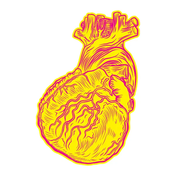 Eti dövme kavramı kalbinde. 