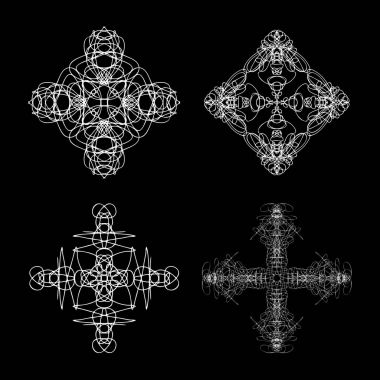 Mandala yuvarlak kutsal geometri. 