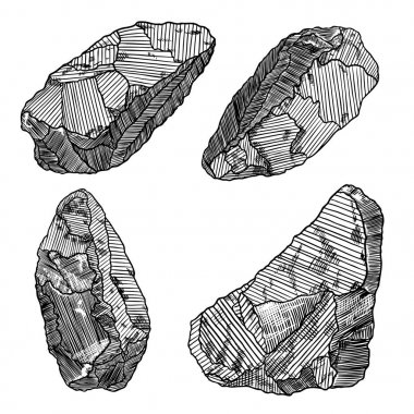 Altın rock veya nugget seti. 