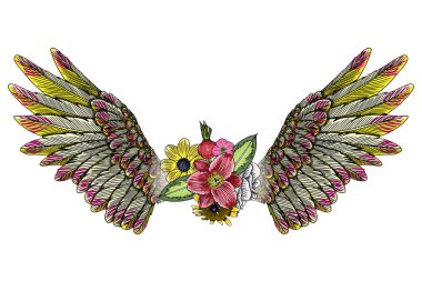 Anneler günü düzen tasarım gül ile çizim