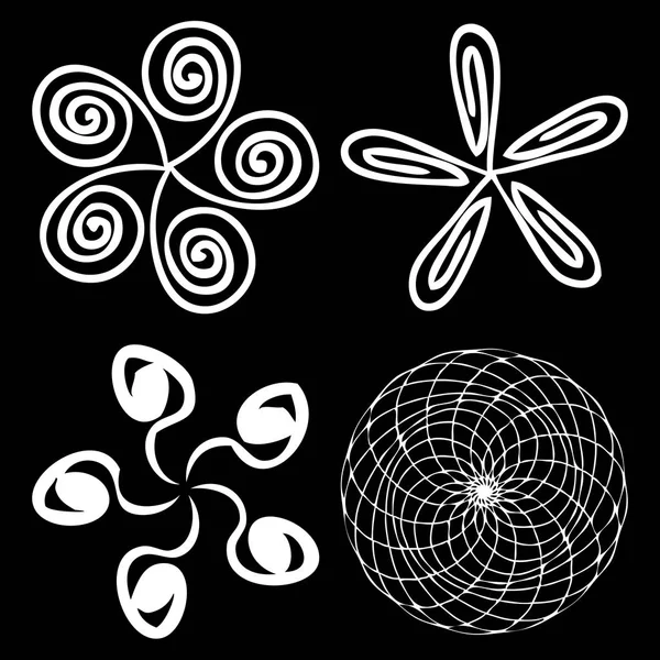 Mandala ronde géométrie sacrée . — Image vectorielle