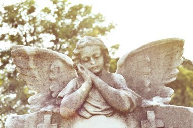 Melek yüzlü heykelciği, angel guardian şekil