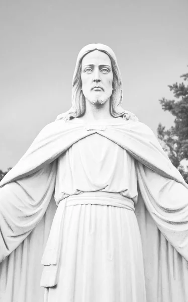 Standbeeld van Jezus close-up. — Stockfoto