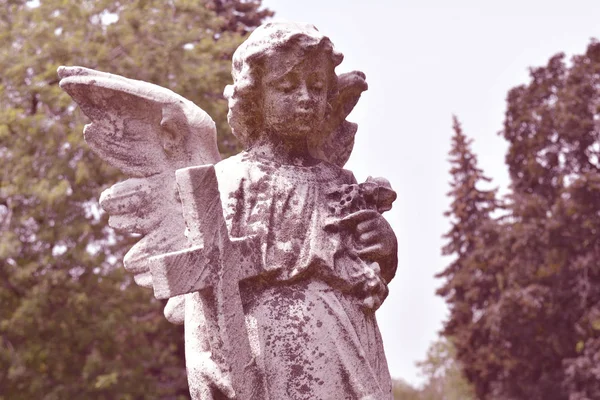 Figura de ángel con alas — Foto de Stock