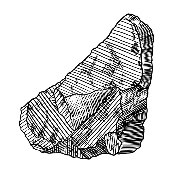 Черно-белый камень и камень — стоковый вектор