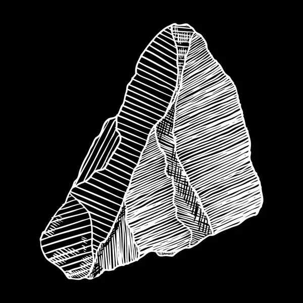 Piedra aislada. Cristal, diamante, oro, pepita . — Archivo Imágenes Vectoriales